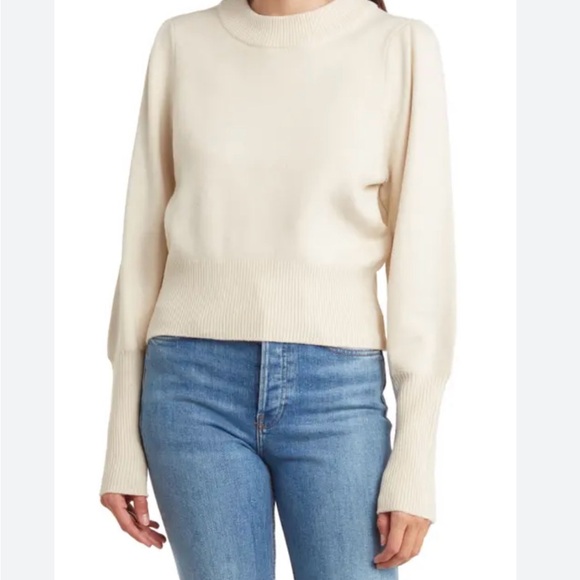 French Connection Cream Soft Knit Sweater | Size Large - Picture 1 of 6